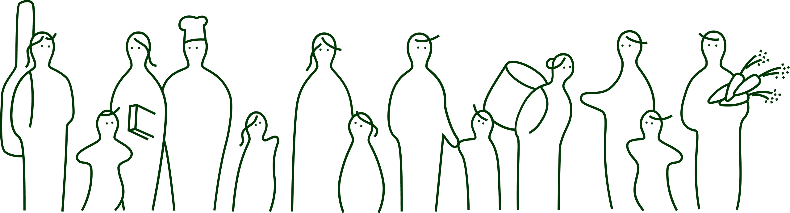 子育て支援に関わる人々のイラスト